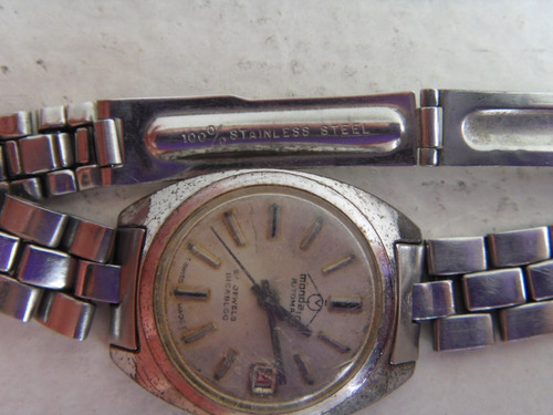 Relógio De Pulso Da Marca Mondaine Década 1970