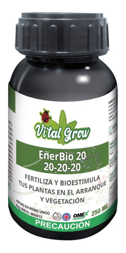 Enerbio20 Desarrollo Vegetativo Y Mayor Floración 250 Ml