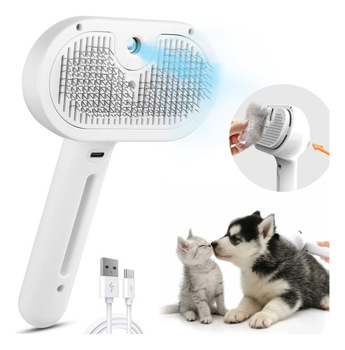 Cepillo De Vapor Eléctrico, Cepillo De Masaje Para Mascotas