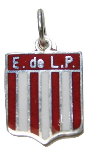 Escudo Plata 925 Estudiantes De La Plata Esmaltado