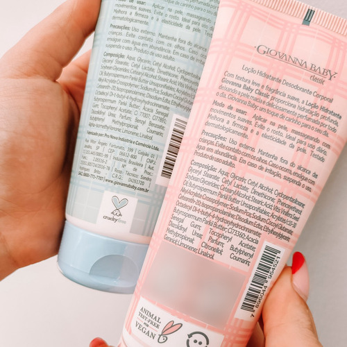 Kit 2un Loção Corporal Giovanna Baby Blue E Classic - 200ml