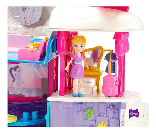 Set De Juego Polly Pocket Jet Aventuras Fabulosas Con Muñeca Multicolor