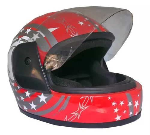 Casco Moto Bici Patin Infantil Niño Niña Cerrado 4 A 7 Años