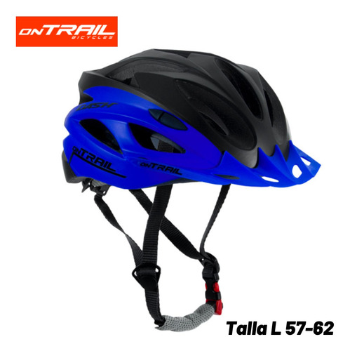 Casco Para Ciclistas Ontrail Dash Negro Azul Talla M