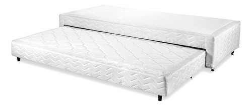 Base Box Cama Auxiliar Molas Bibox Orthocrin Branco King