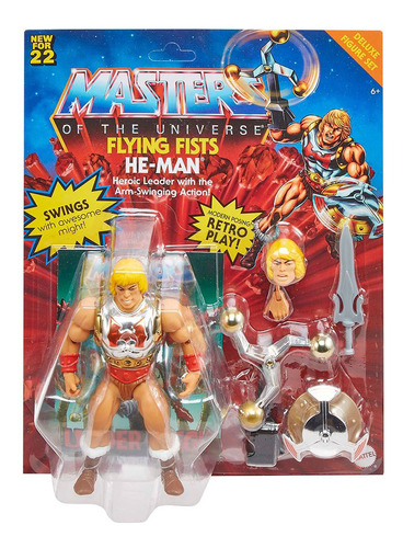 Masters Of The Universe: Origins He-man Puño Volador Deluxe