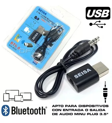 Adaptador Bluetooth U para PC, Bluetooth 5.0, Apto para