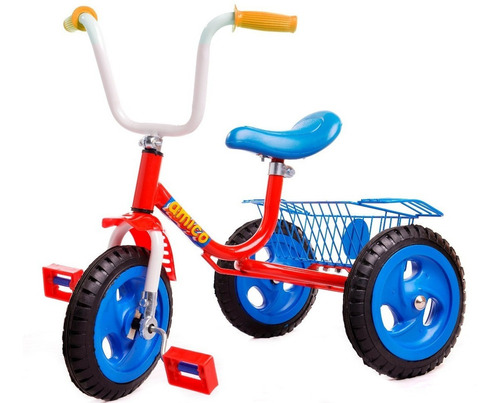 Triciclo Infantil Pedal Vxplay Rdas Macizas Caño Reforzado