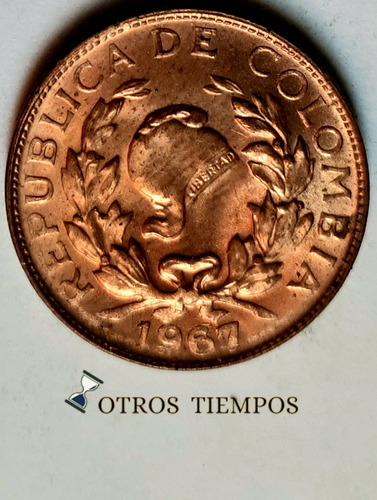 Moneda Colombia 1 Centavo 1967