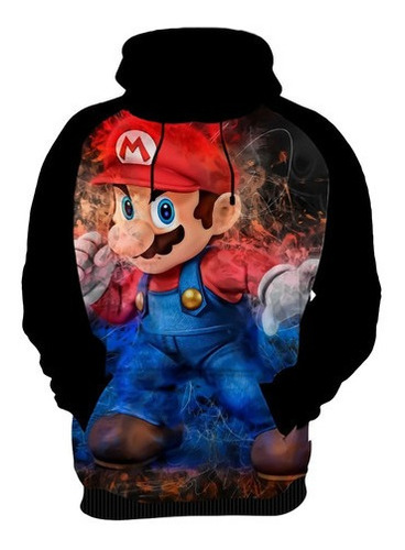 Blusa De Moletom Personalizada Super Mario Nintendo Game 09