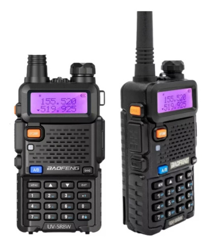 Rádio Vhf Uhf Fm Ptt Transceptor Uv-5r Portátil Dual Band
