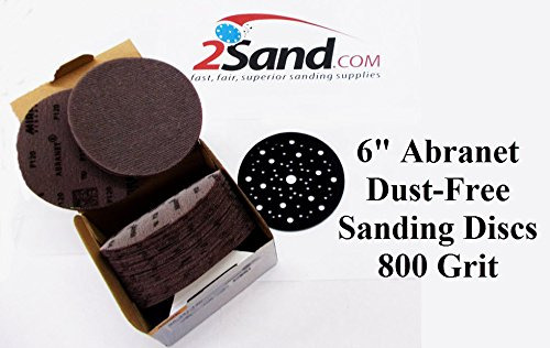 Abranet 6 inch Dust-free Disco Papel Lija Grano 800