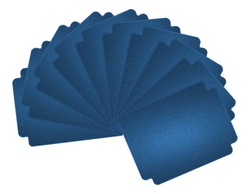 4 Conjunto De 10 Divisores De Cartões Colecionáveis Azul