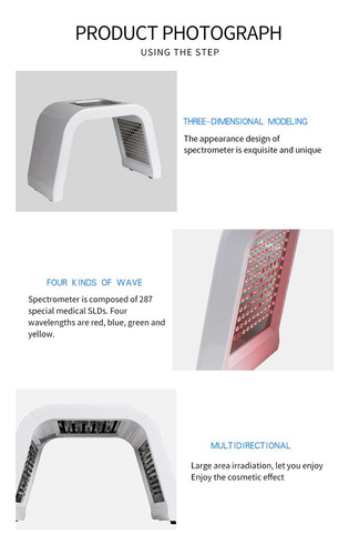 7 Cores Pdt Led Luz Fotão Terapia Máscara Facial