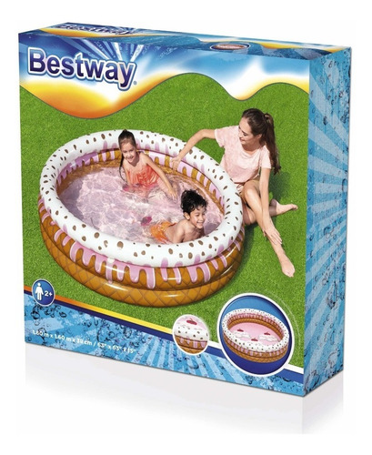 Imagen 9 de 10 de Pileta Inflable Bestway 51144 Helado Sundae 3 Aros 390 Lt