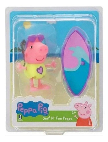 Boneca Peppa Surf  06cm - Peppa Pig Brinquedo - Sunny