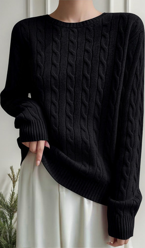 Jersey Creativo Para Mujer, Cuello En V, Manga Larga Y Talla