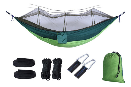 Portátil Al Aire Libre Camping Mosquitera Verde Oscuro