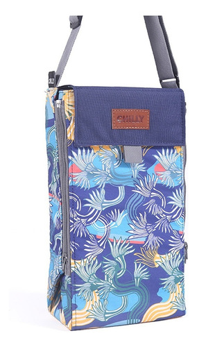 Bolso Matero Desplegable Diseño Energy Chilly Color Azul