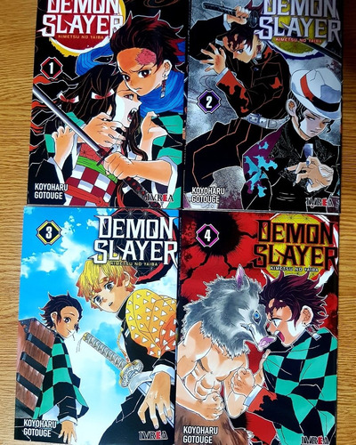 Demon Slayer -tomo 1 Al 4 - Manga - Ivrea - Kimetsu No Yaiba