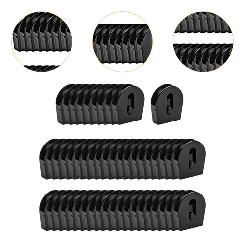 50x Bungee E Collar Cierras Ajustes Correa Medio