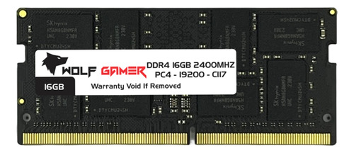 Memória Ram Wolf Gamer 16gb Ddr4 2400mhz Para Notebook