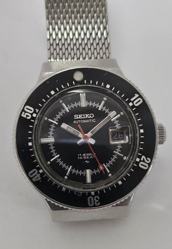 Relogio Seiko Automatico Femenino Diver Antigo Prateado Preto Preto (Usado)