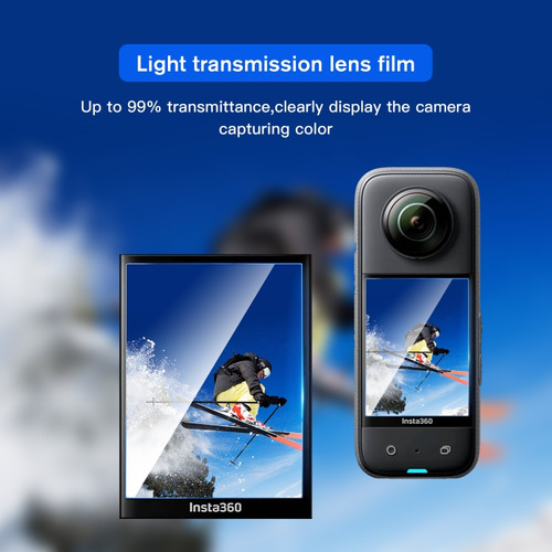 Película De Vidrio Templado Negro Para Insta360 X3