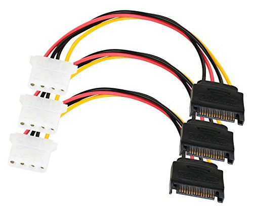 Cable De Alimentación Sata De 15 Pines A Molex Lp4 Pienmor