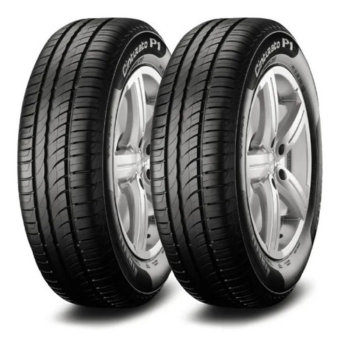 Imagen 1 de 8 de Kit X 2 Cubierta 195/55 R15 85v Pirelli P1 Cinturato+