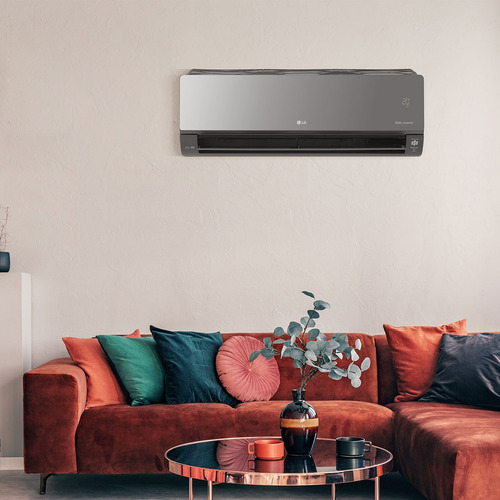 Aire Acondicionado Lg Inverter Solo Frío Vr122cw 12k Btu Negro