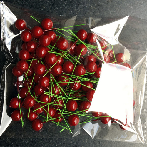 100 Unidades De Simulação Cherry Artificial Lifelike Cherry
