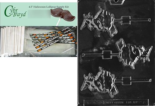 Cybrtrayd Molde De Chocolate De Halloween Con Kit De Sumini.