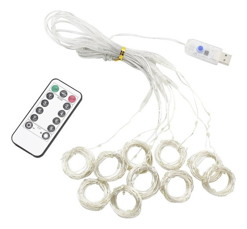 4 Paquetes De Luz De Hadas Navideña De 3 X 3 M, Luz De Corti