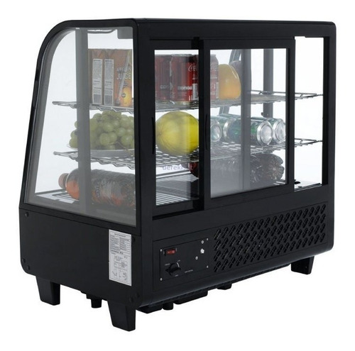 Imagen 3 de 4 de Vitrina Sobre Mostrador Refrigerada Vidrio Curvo. Equiparte