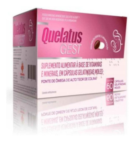 Suplemento Vitamínico E Mineral Quelatus Gest 60 Cápsulas