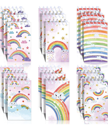 24 Piezas Mini Cuaderno De Arco Iris Favores De Fiesta ...