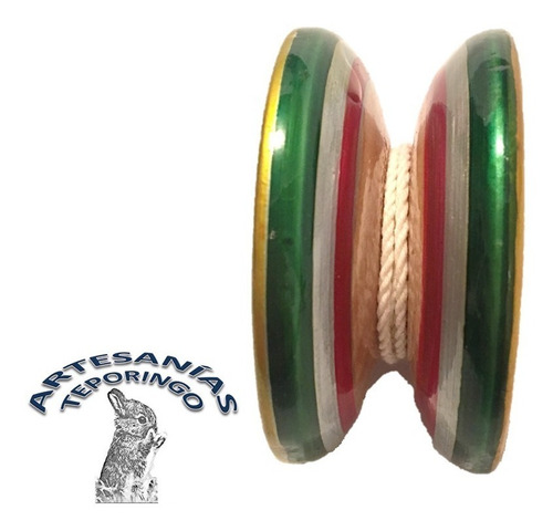 12 Piezas/artesanía Mexicana Yoyo Chico De Madera