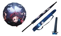 Comprar Sombrilla Paraguas Demon Slayer Reforzada Tipokatana Tanjiro