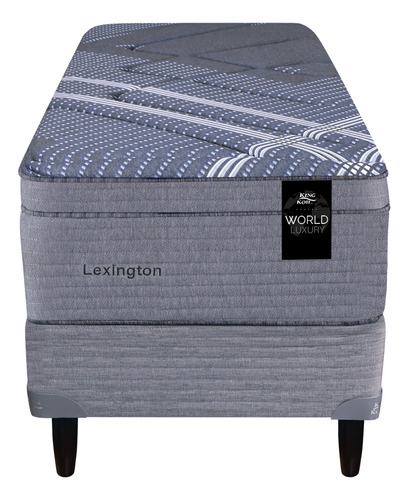 King Koil World Luxury Lexington 1 1/2 plaza 190cmx100cm gris