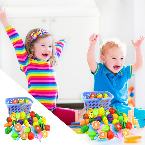 Cortar Jugar Juego De Alimentos Niños Pequeños 23 Piezas