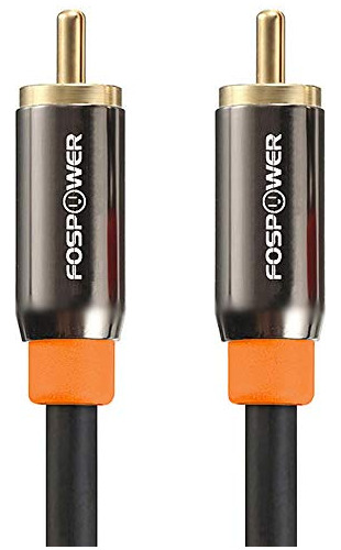 Fospower (3 Pies) Cable Coaxial Digital Audio [24k Ivfiz