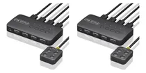 Comprar 2 X Conmutador Kvm, Conmutador Usb, Adaptador De Controlador