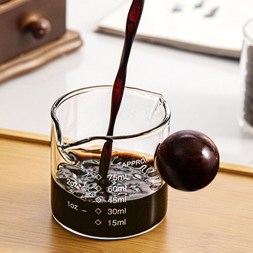 Vasos De Chupito De Taza Medidora De Vidrio Con Mango De