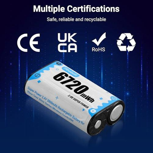 4 Paquetes De Baterías Recargables De 6720 Mwh Con Cargador