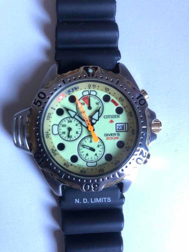 Relógio Citizen Aqualand Promaster 3745 Ay5024-07w Natulite