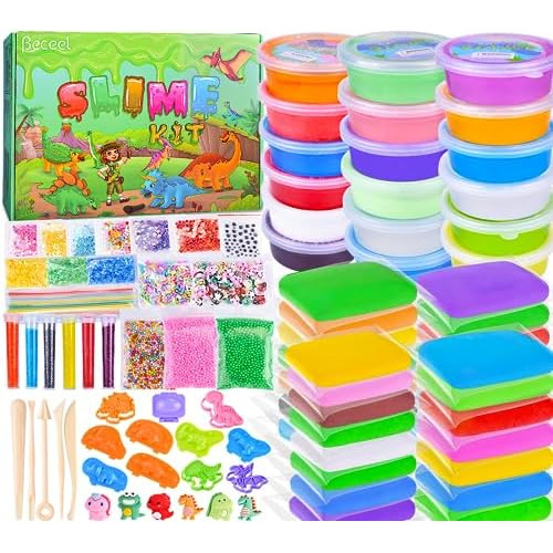 Kit De Slime De 181 Piezas Niñas Y Niños, Kit De Fabr...