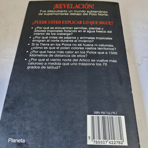 Libro,la Tierra Hueca,raymond Bernard, Planeta,caballito (Usado)