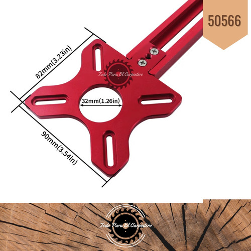 Plantilla De Enrutador Corte Circular Sin/base Tpc 50595