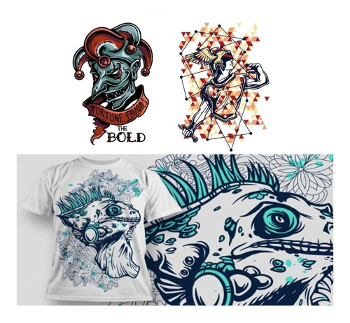 306 Diseño Sublimado Y Estampado Remeras Camisas Illustrator